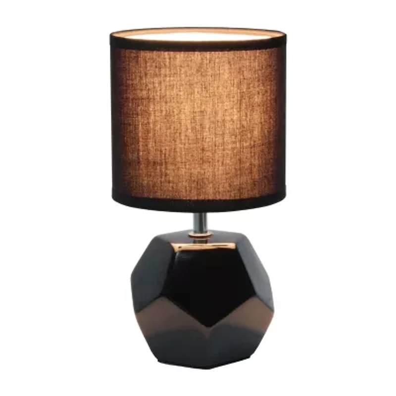 Simple Designs Round Prism Mini Table Lamp