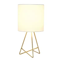All The Rages Simple Designs Down To Wire With Fabric Shade Metal Table Lamp