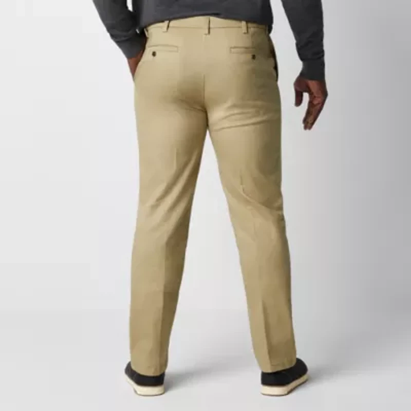 St. John's Bay Universal Easy Care Extender Mens Classic Fit Big and Tall Flat Front Pant