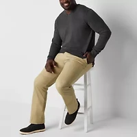 St. John's Bay Universal Easy Care Extender Mens Classic Fit Big and Tall Flat Front Pant