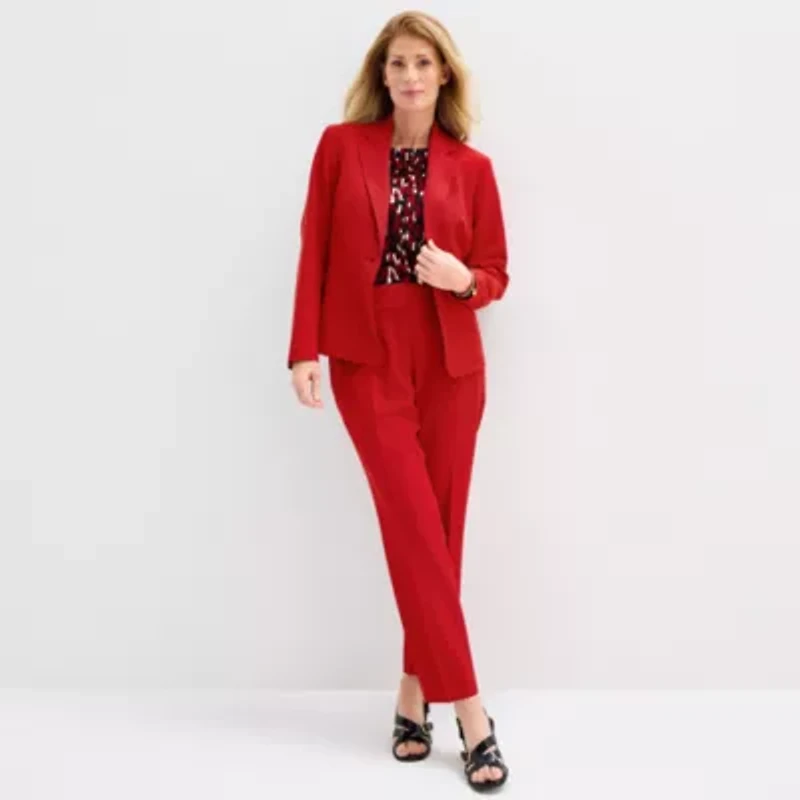 Black Label by Evan-Picone Womens Classic Fit Straight Suit Pant