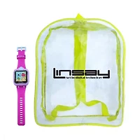 Linsay 1.5 Kids Pink Smart Watch With Bag