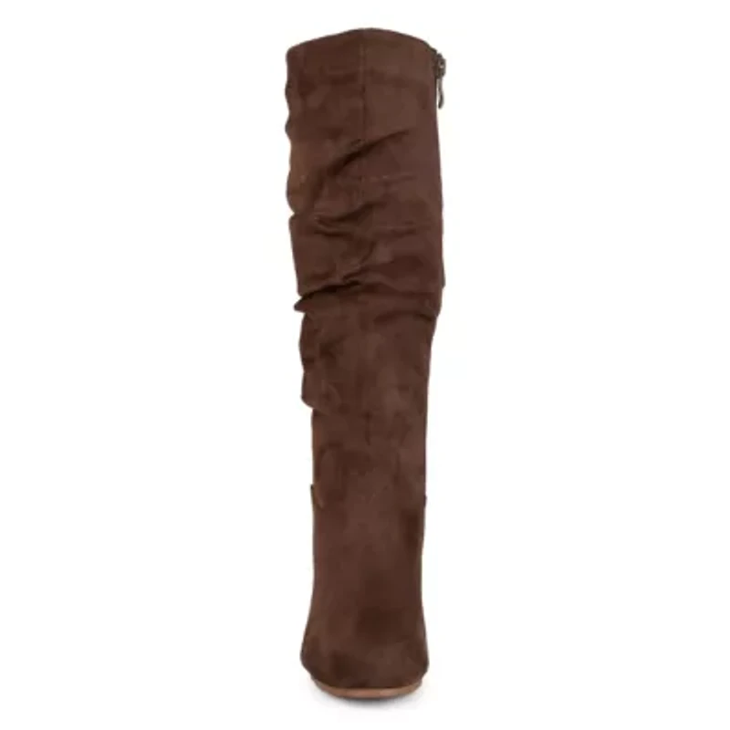 Journee Collection Womens Haze Wedge Heel Slouch Boots