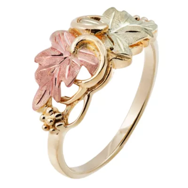 Landstroms Black Hills Gold Womens 10K Cocktail Ring