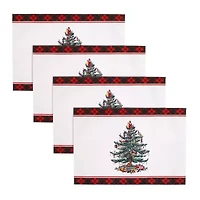 Spode Christmas Tree Tartan 4-pc. Placemat