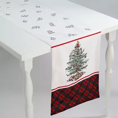 Spode Christmas Tree Tartan Table Runner