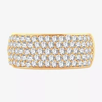 (H-I / I1) Womens 1 1/2 CT. T.W. Lab Grown White Diamond 10K Gold Anniversary Band