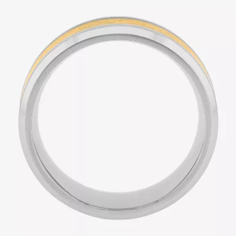 Mens Two-Tone Celtic Dragon Wedding Band