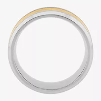 Mens Two-Tone Celtic Dragon Wedding Band