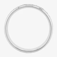 Mens Sterling Silver Wedding Band