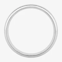 Mens 6mm Sterling Silver Wedding Band