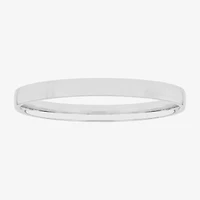 Womens 2mm Silver Domed Wedding Band Ring
