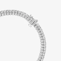 Effy Final Call Womens 1/2 CT. T.W. Natural White Diamond Sterling Silver 7 Inch Tennis Bracelet