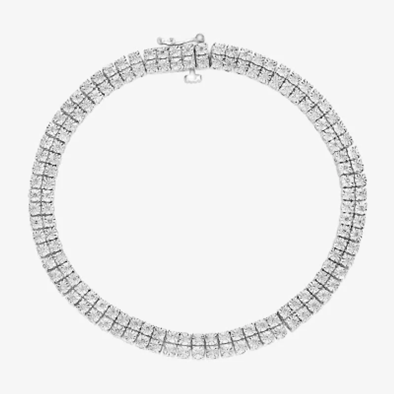 Effy Final Call Womens 1/2 CT. T.W. Natural White Diamond Sterling Silver 7 Inch Tennis Bracelet