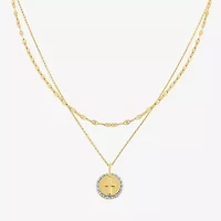 YES, PLEASE! 2-pc. Diamond-Accent Necklace Set in 14K Gold Over Silver