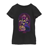 Little & Big Kid Girls Crew Neck Short Sleeve Regular Fit Doctor Strange Graphic T-Shirt