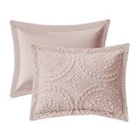 Madison Park Nova Embroidered Medallion Faux Fur Ultra Plush Comforter Set