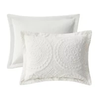 Madison Park Nova Embroidered Medallion Faux Fur Ultra Plush Comforter Set