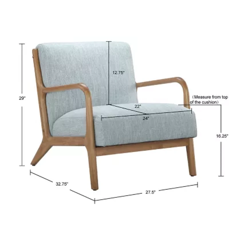INK+IVY Novak Mid Century Modern Armchair