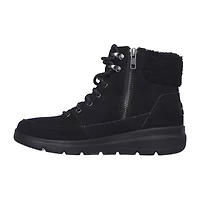 Skechers Womens Glacial Ultra Woodlands Flat Heel Lace Up Boots