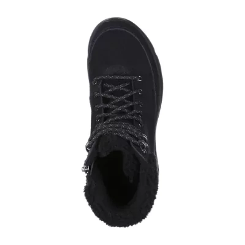 Skechers Womens Glacial Ultra Woodlands Flat Heel Lace Up Boots