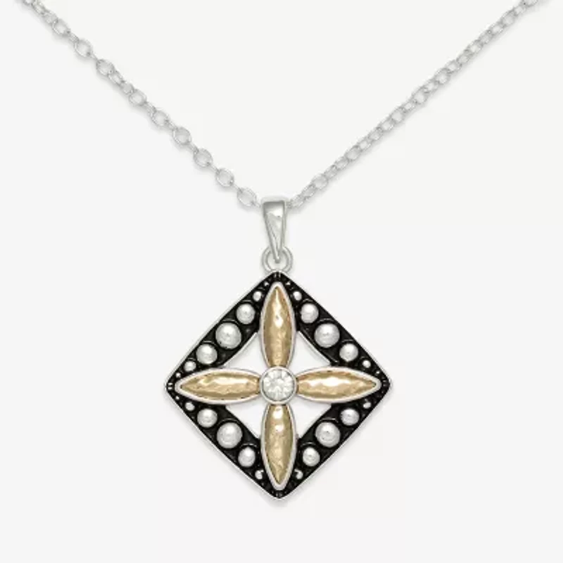 Mixit Womens Cross 18 Inch Pendant Necklace