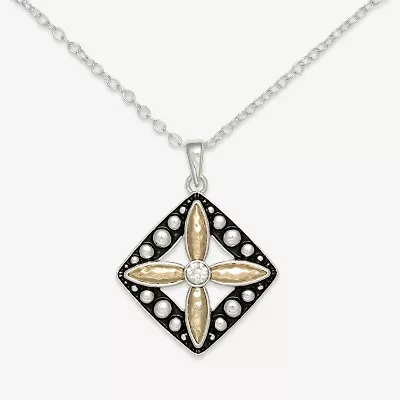 Mixit Womens Cross 18 Inch Pendant Necklace