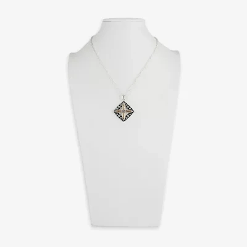 Mixit Womens Cross 18 Inch Pendant Necklace