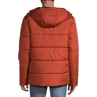 Cherokee Mens Hooded Water Resistant Heavyweight Puffer Jacket
