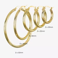 14K Gold 20mm - 50mm Hoop Earrings