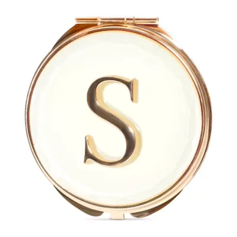 Pink Sky Monogrammed Compact Mirror