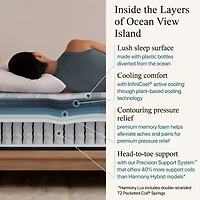 Beautyrest Harmony Lux Hybrid Ocean View Island 13" Firm Tight Top