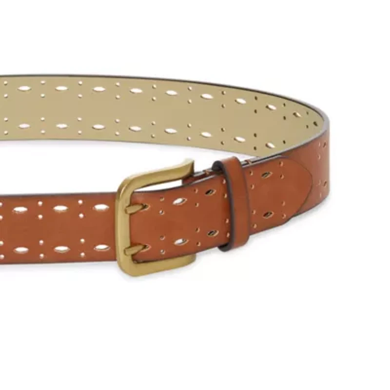 a.n.a Double Prong Edge Perforated Womens Belt