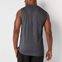 Xersion Cotton Mens Crew Neck Sleeveless Big and Tall Muscle T-Shirt