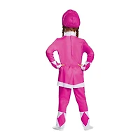 Girls Mighty Morphin Pink Classic Power Rangers Costume