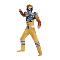 Boys Dino Charge Gold Muscle Power Rangers Costume