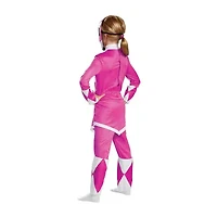 Little & Big Kid Girls Mighty Morphin Pink Deluxe Power Rangers Costume
