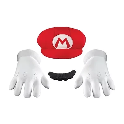 Little & Big Kid Boys Super Mario Kit Costume Accessory