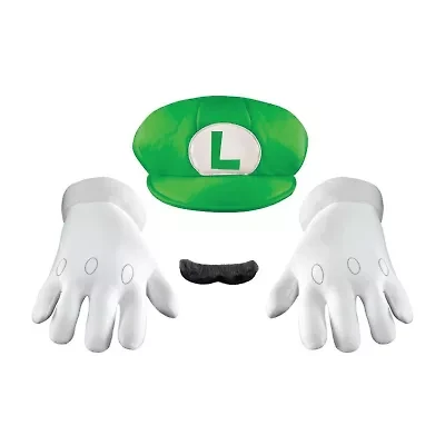 Mens Luigi Super Mario Kit Costume Accessory
