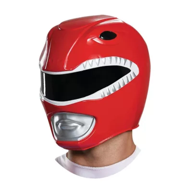Unisex Adult Power Rangers Mighty Morphin Red Helmet Costume Accessory