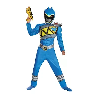 Boys Dino Charge Blue Muscle Power Rangers Costume