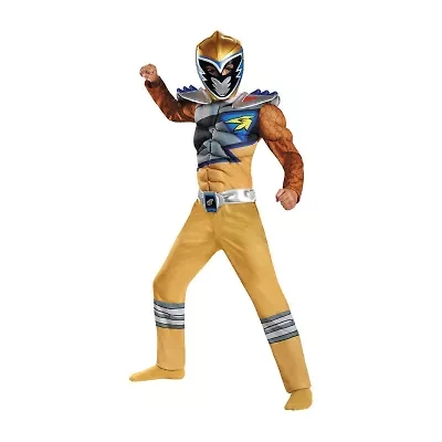 Boys Dino Charge Gold Muscle Power Rangers Costume