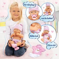 Bayer Design New Born Baby Doll 3-pc. Toy Playset