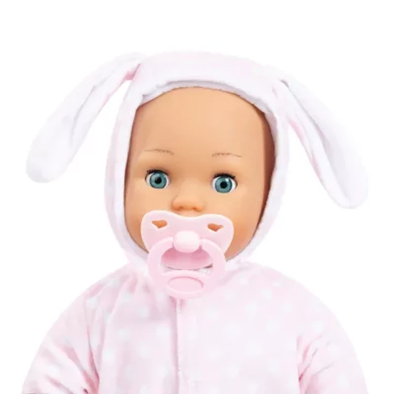 Bayer Design Anna Pink Bunny 24 Sounds 15 Inch Doll 3-pc. Toy Playset