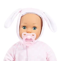 Bayer Design Anna Pink Bunny 24 Sounds 15 Inch Doll 3-pc. Toy Playset