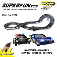 Joysway Superfun Power Slot Car Racing Set