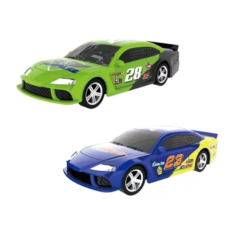 Joysway Superfun Power Slot Car Racing Set - Layout Size: 77"X37" 82-pc. Car