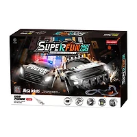 Joysway Superfun Power Slot Car Racing Set - Layout Size: 82"X43" Car