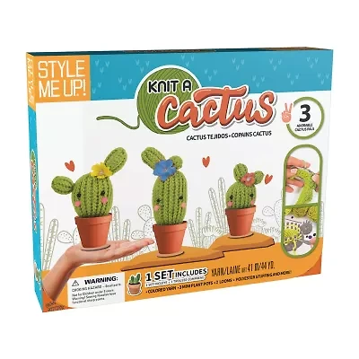 Style Me Up Knit A Cactus Kit 19-pc. Knitting Kit