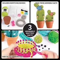 Style Me Up Knit A Cactus Kit 19-pc. Knitting Kit